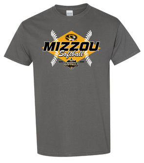 Mizzou Tigers Softball 50th Anniversary Grey T-Shirt