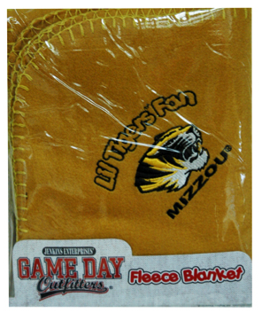 Mizzou Tigers Lil' Tiger Fan Gold Fleece Blanket