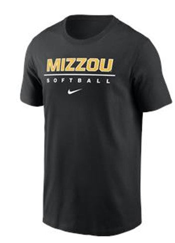 Mizzou Tigers Nike® 2025 Mizzou Softball Black T-Shirt