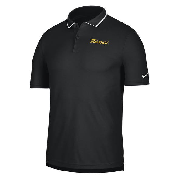 Mizzou Tigers Nike® 2025 Missouri Script Black Polo