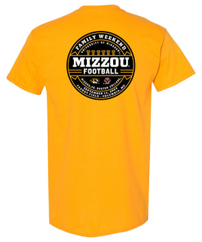 Mizzou Tigers 2024 MU vs Boston College Official Game Day Gold T-Shirt