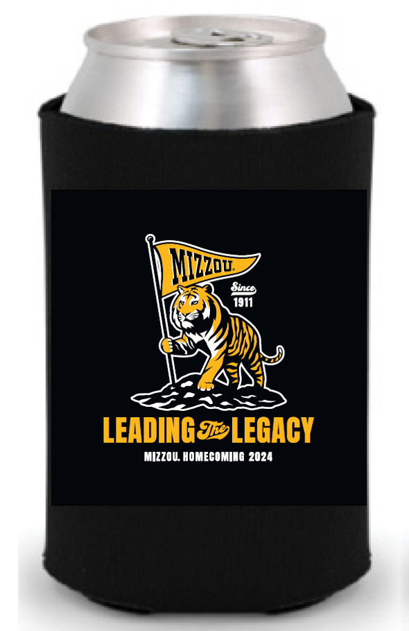 Mizzou Tigers 2024 Official Homecoming Leading the Legacy Black Can Holder