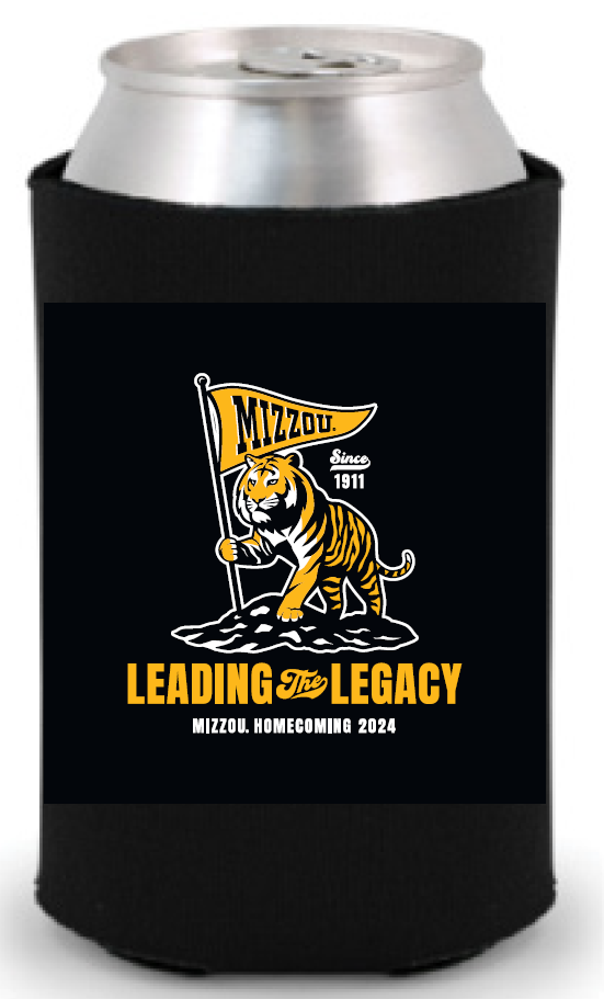 Mizzou Tigers 2024 Official Homecoming Leading the Legacy Black Can Holder