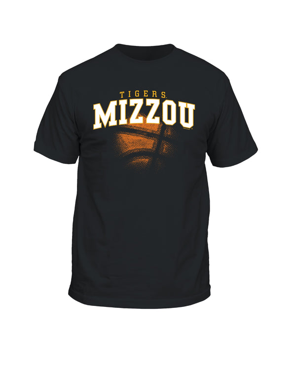 Mizzou Tigers Shadow Basketball Black T-Shirt