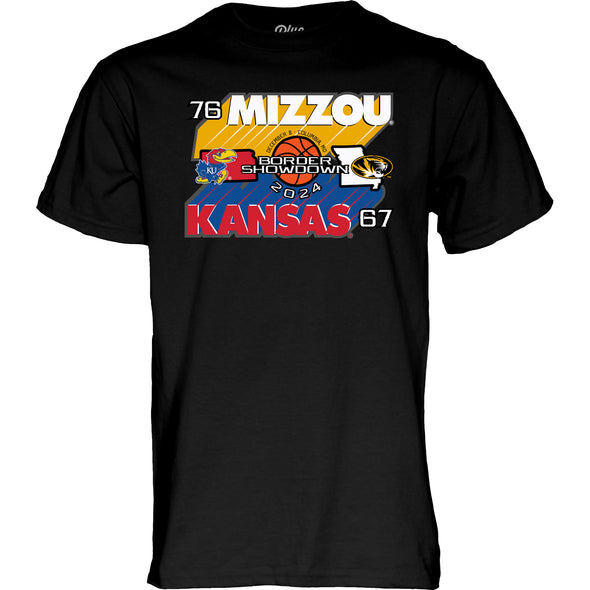 Mizzou Tigers Victory MU vs KU Basketball Black T-Shirt