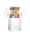 Mizzou Tigers SEC Conference Flags Toughest in the Land White T-Shirt