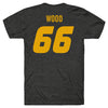 Mizzou Tigers Football Replica Player NIL #66 Connor Wood Black T-Shirt Jersey