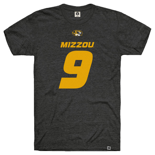 Mizzou Tigers Football Replica Player NIL #9 Isaiah McGuire Black T-Shirt Jersey