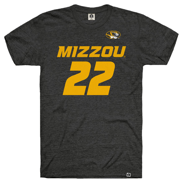 Mizzou Tigers Soccer Replica Player NIL #22 Kylee Simmons Black T-Shirt Jersey