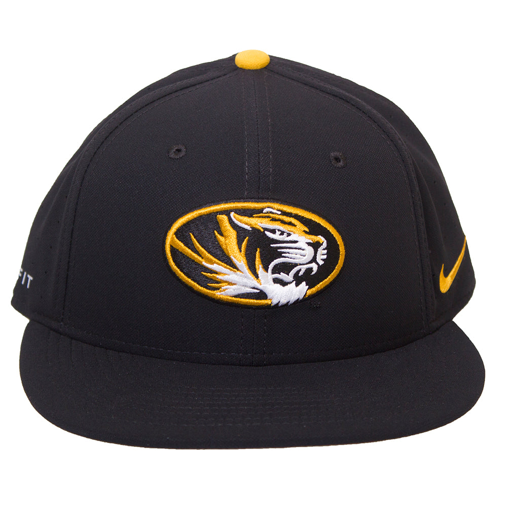 Mizzou Nike® Oval Tiger Head Replica Black Baseball Jersey 