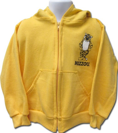 Mizzou Infant/Toddler Black and Gold Oval Tiger Head Varsity Jacket