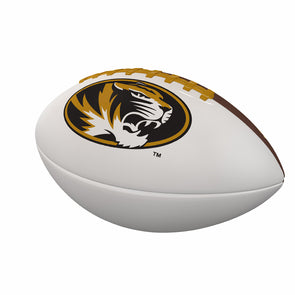 Mizzou Autograph Football with Oval Tiger Head