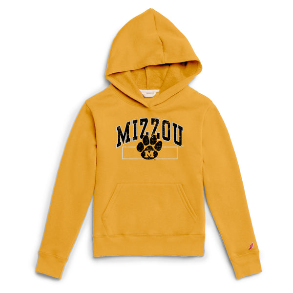 Mizzou Vault Paw Logo Gold Youth Hoodie -