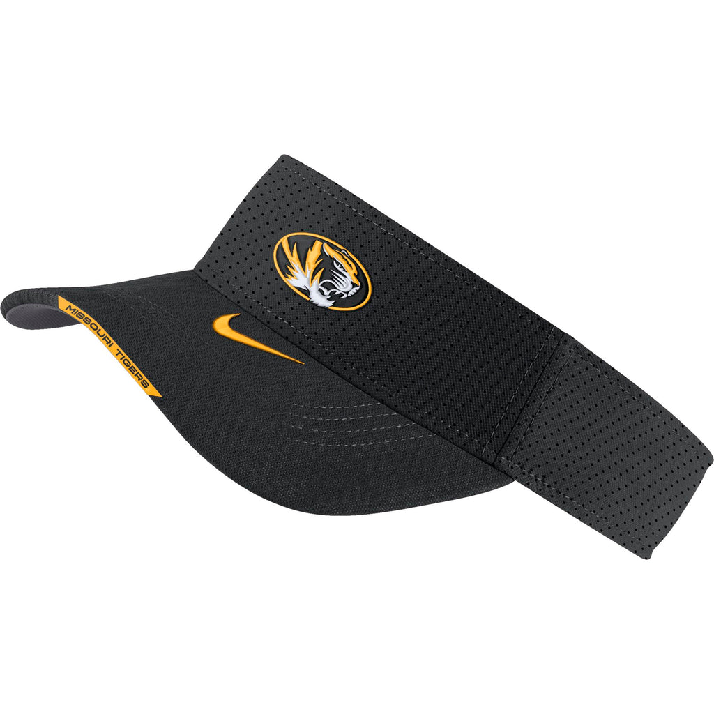 Mizzou Nike® 2022 Sideline Oval Tiger Head Black Visor – Tiger