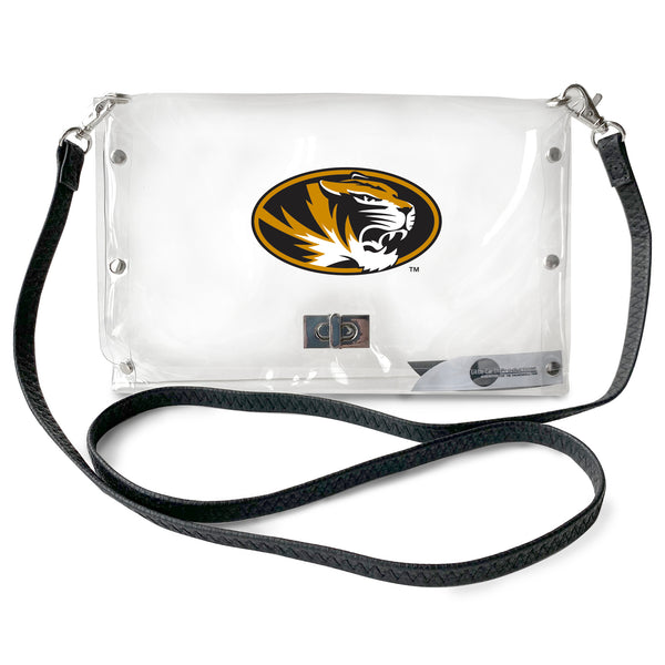 The Mizzou Store - Mizzou Oval Tiger Head Leather Square Desk Caddy